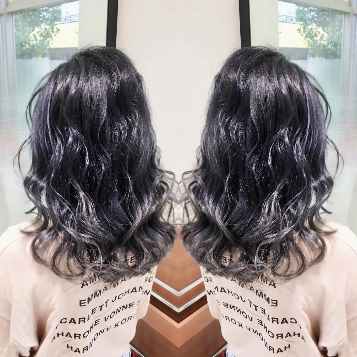 セミロング カラー グレージュ カット ヘアカラー トリートメント ブリーチ/バレイヤ ージュ川端裕司のヘアスタイル