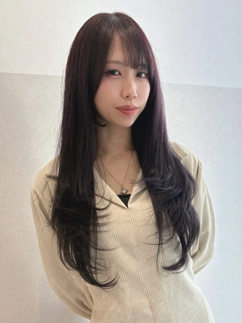 ロング レイヤーカット 似合わせカット 小顔カット カット ヘアカラー トリートメント 髪質改善/レイヤー 本田拓也のヘアスタイル