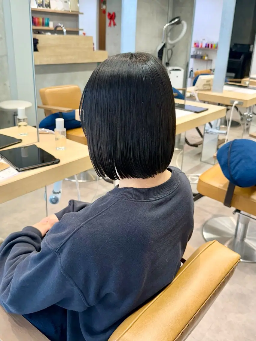 ショート カット トリートメント ヘッドスパ ヘアセット 艶カラー/レイヤー/ 顔周り/ゆな🕊️のヘアスタイル