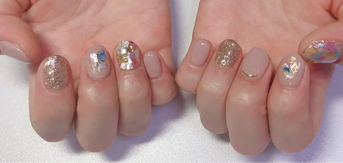 ネイル ラメ(グリッター) ハンドネイル Riz nailのネイルデザイン