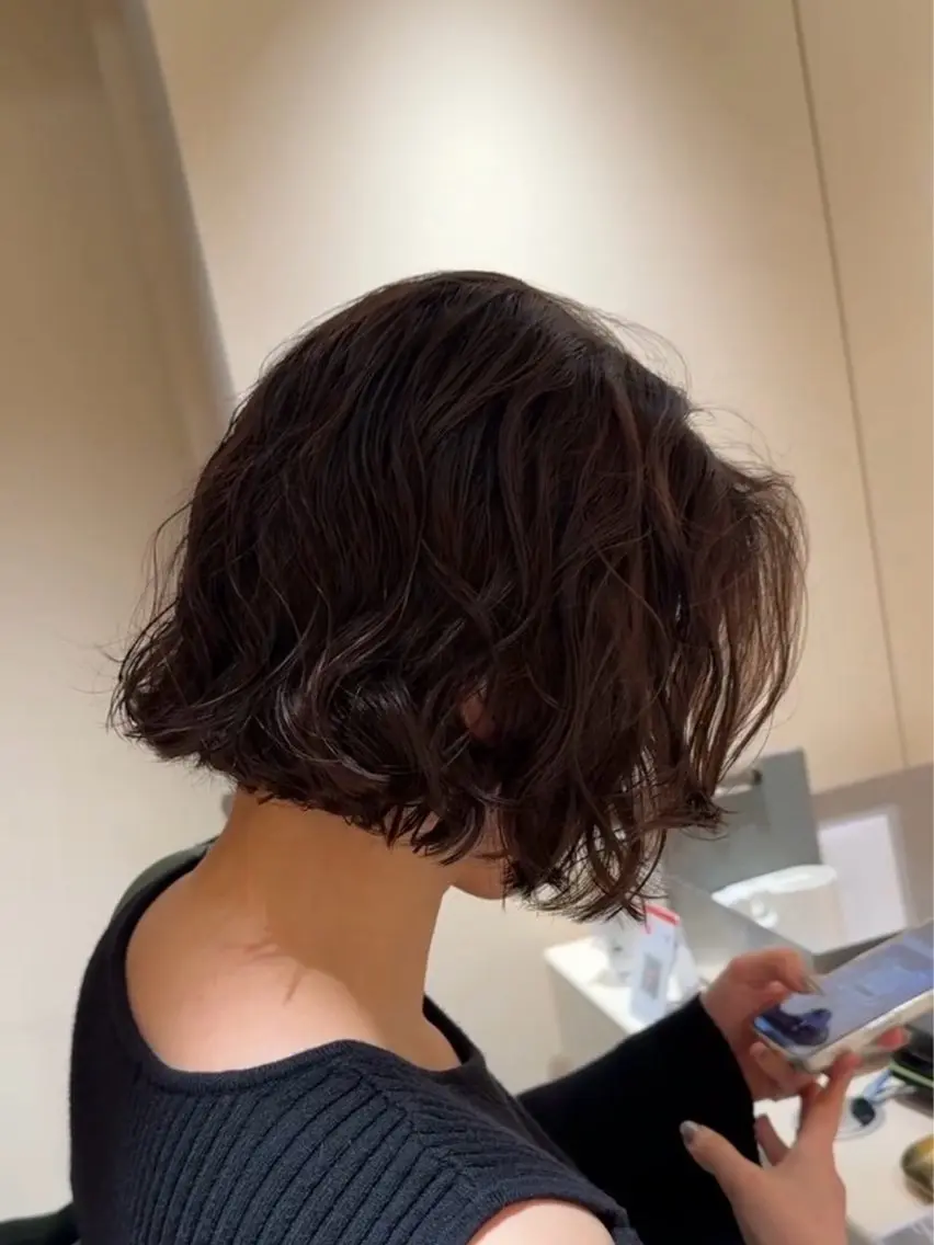 ミディアム パーマ るり /ボブカットのヘアスタイル