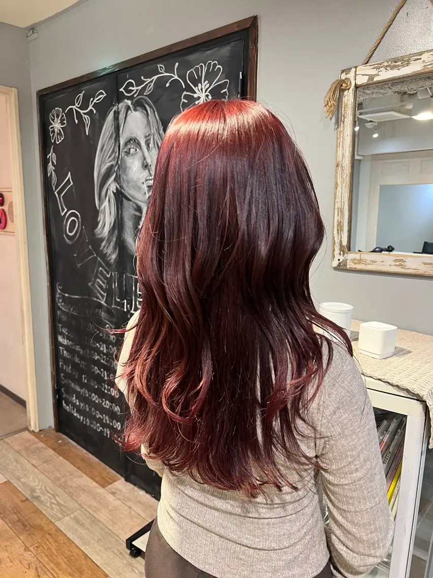 ミディアム カラー カット ヘアカラー トリートメント 🤩噂のMr.髪ポジ ティブ®️yu🤩のヘアスタイル