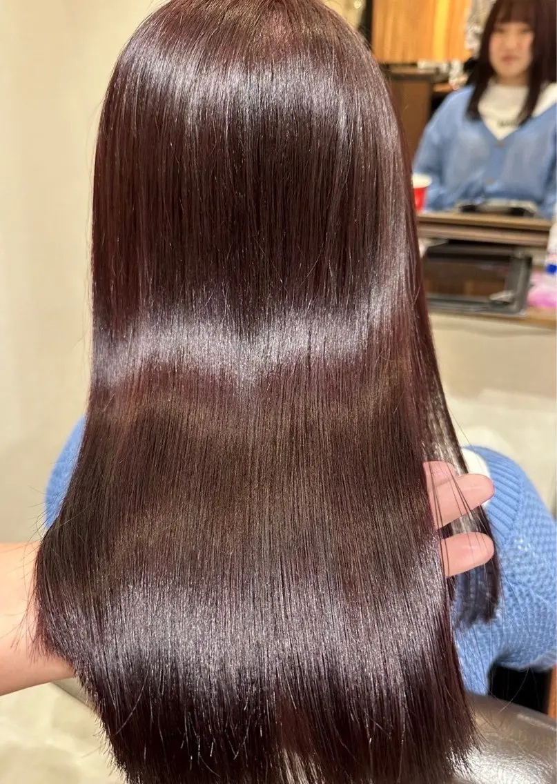 ミディアム ヘアカラー 🍊髪質改善🍊縮毛 矯正🍊濱野紗奈🍊のヘアスタイル