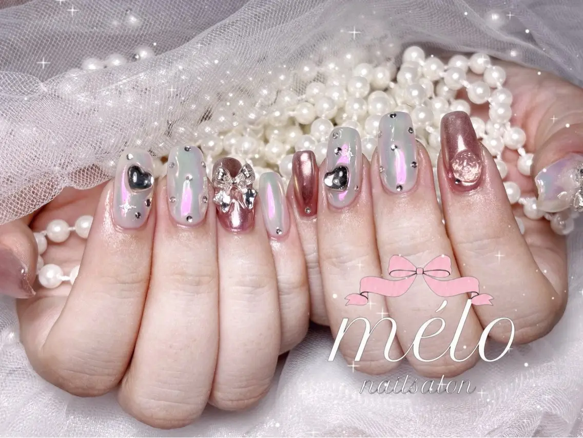 ネイル ハンドネイル Nailsalon mélo ももか🩷のネイルデザイン
