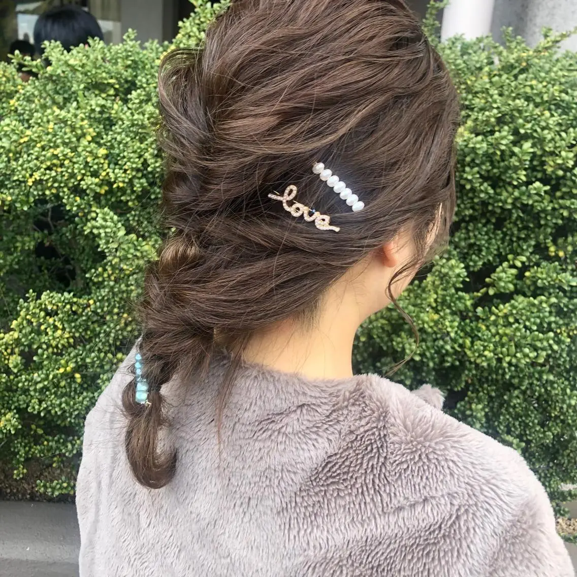 セミロング ヘアアレンジ 田中 真理のヘアスタイル