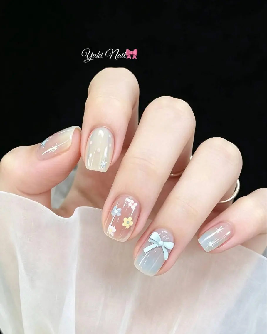 ネイル ジェルネイル ワンホンネイル ハンドネイル ユキ Ｎailsのネイルデザイン