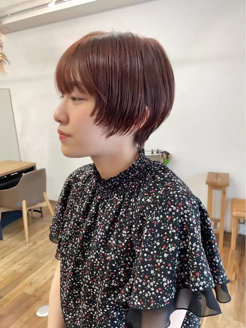 ショート ショートヘア 大阪デザインカラー/ カットモデル募集中のヘアスタイル