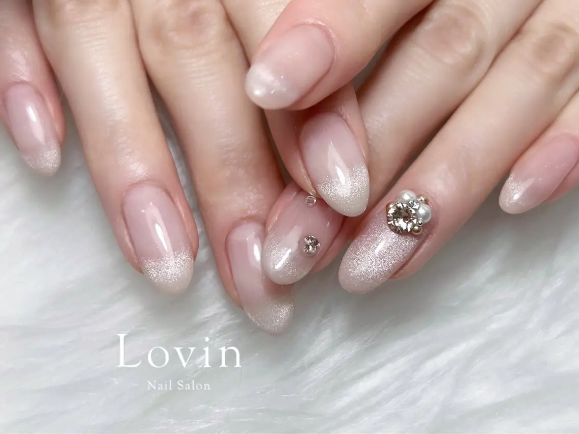 ネイル ジェルネイル マグネットネイル オフィスネイル パラジェル k-two nailのネイルデザイン