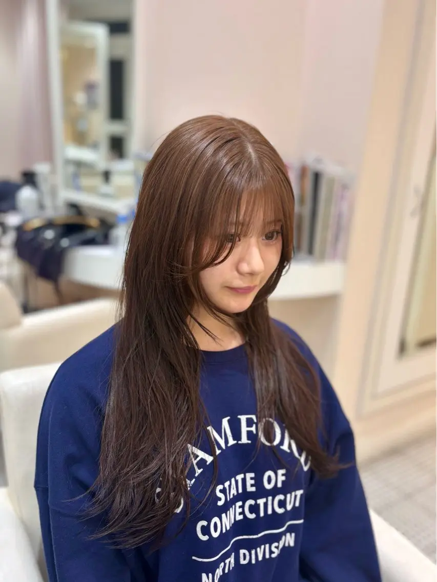ロング レイヤーカット カット 石山 海斗のヘアスタイル