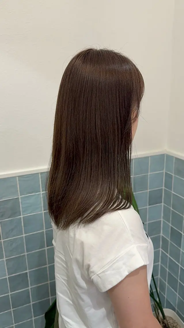 セミロング ヘアカラー 透明感/オリーブ /わがつまこうすけのヘアスタイル