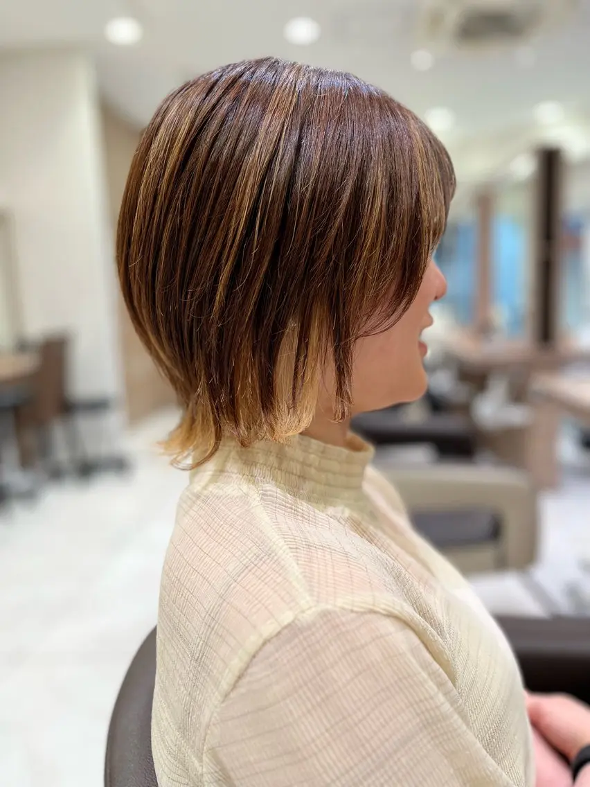 ショート カラー カット 店長/髪質改善 小早川周大のヘアスタイル