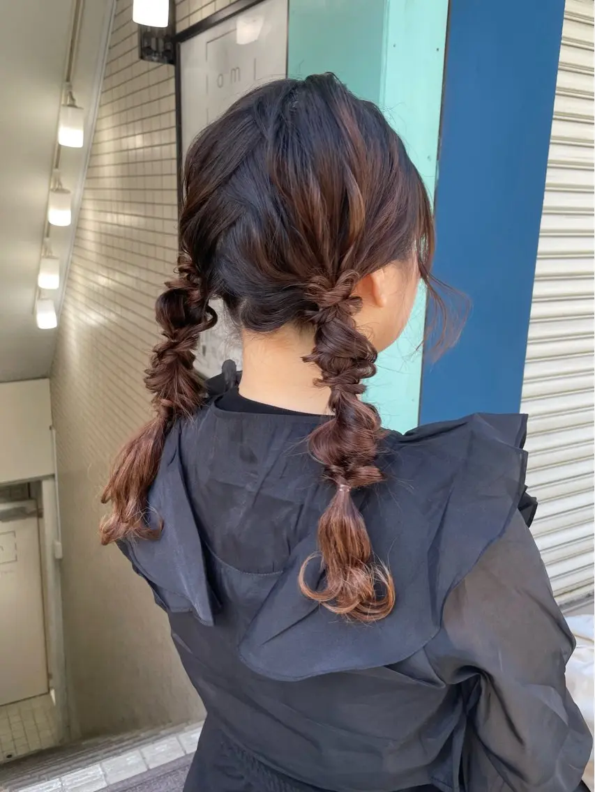 ロング ヘアアレンジ ヘアセット 小原 慧美のヘアスタイル