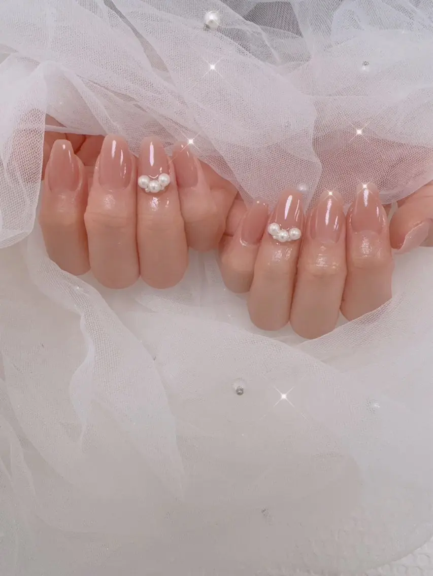 ワンカラー🎀2本アート💅【オフ無し・ケア込】お爪を痛めないパラジェル使用⭐︎マグネットジェルも選んで頂けます♪の写真