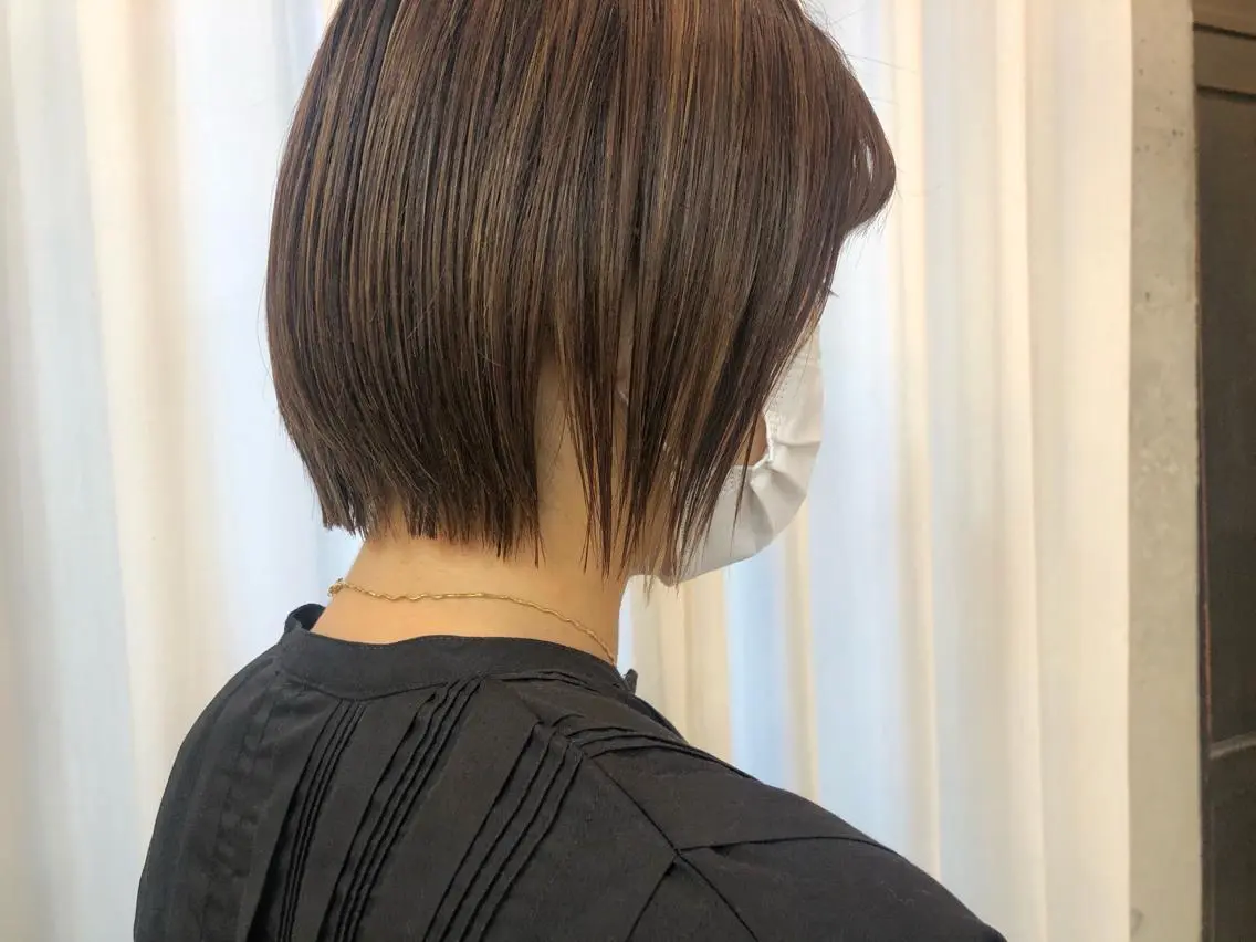 ショート カラー カット ヘアカラー トリートメント HIROKI ”博多 /ボブのヘアスタイル