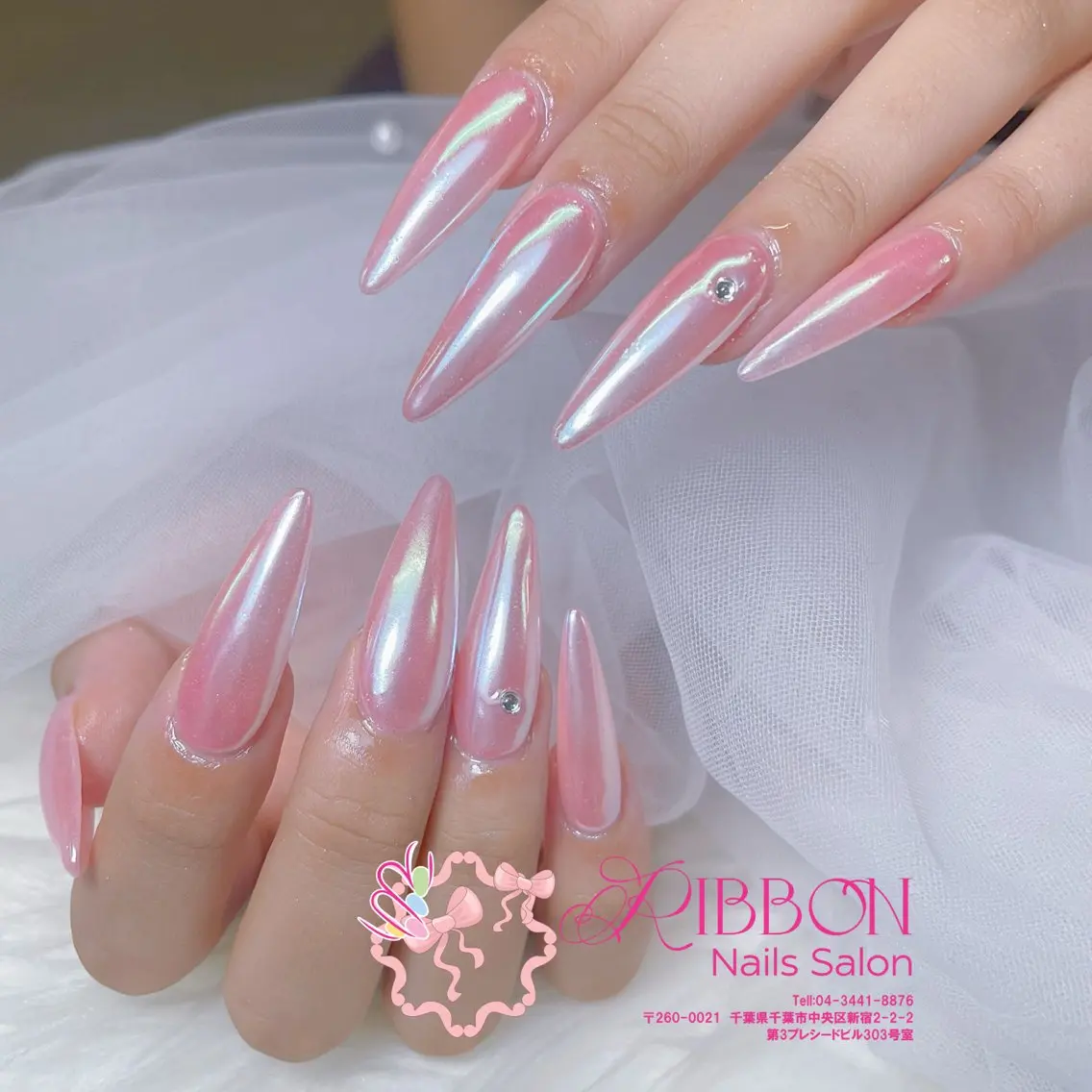ネイル フットネイル フレンチネイル ジェルネイル マグネットネイル 持ち込み ハンドネイル Ribbonnail salonのネイルデザイン