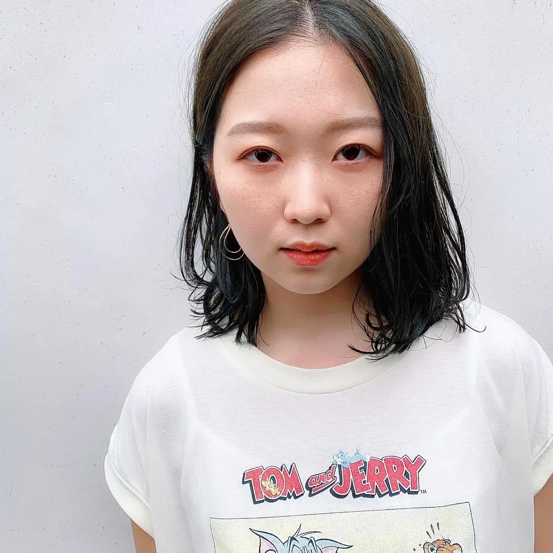ミディアム カラー 中川 竜誠のヘアスタイル