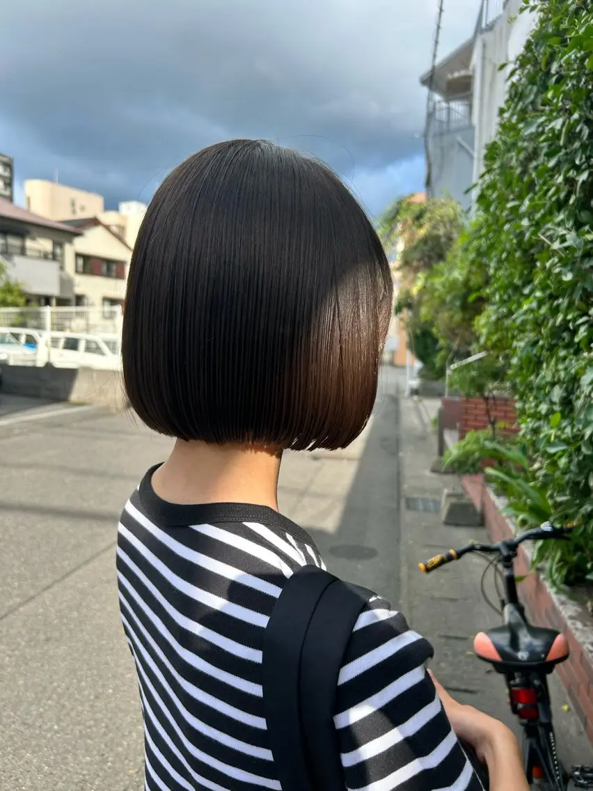 ショート ボブ カット トリートメント story 増田 わかなのヘアスタイル