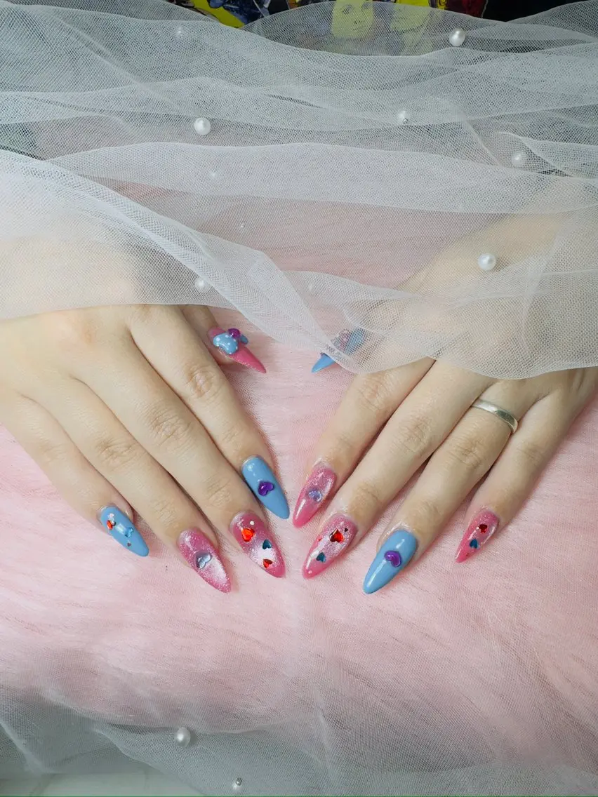 ネイル ハート キラキラネイル Nail Salon Anのネイルデザイン