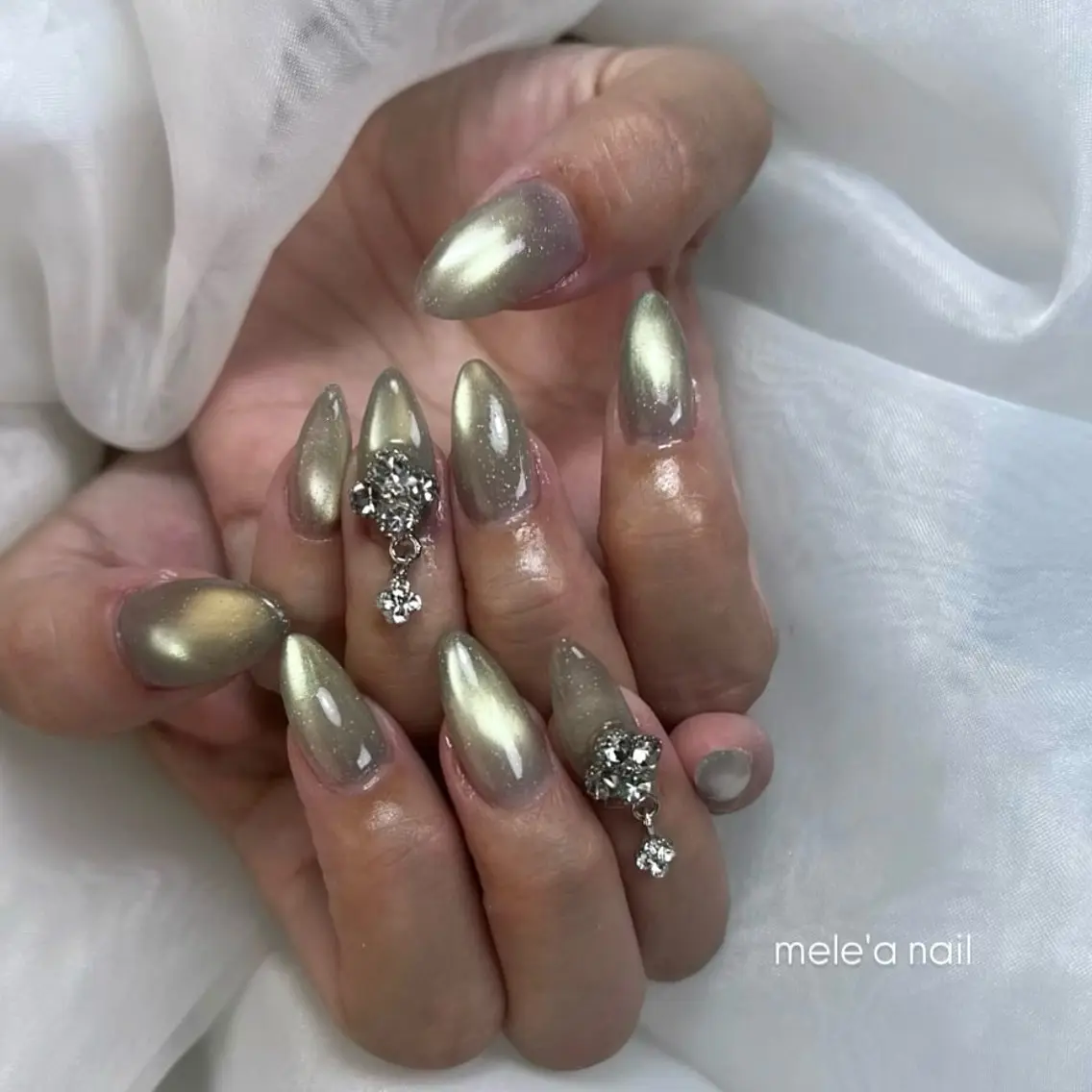 ネイル フラッシュネイル マグネットネイル ハンドネイル miho meléanailのネイルデザイン