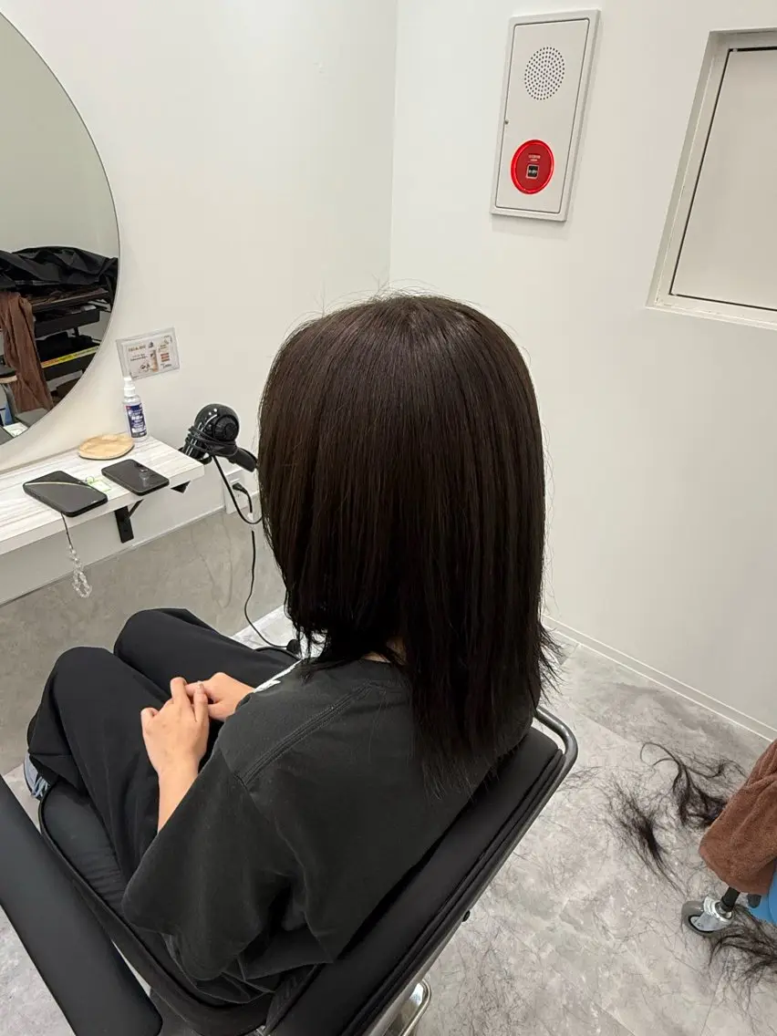 セミロング カラー グレージュ オリーブグレージュ オリーブグレー 髪質改善 Chihiro🫧のヘアスタイル