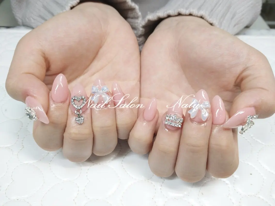 ネイル 長さ出し ショートネイル nailsalon Natuのネイルデザイン