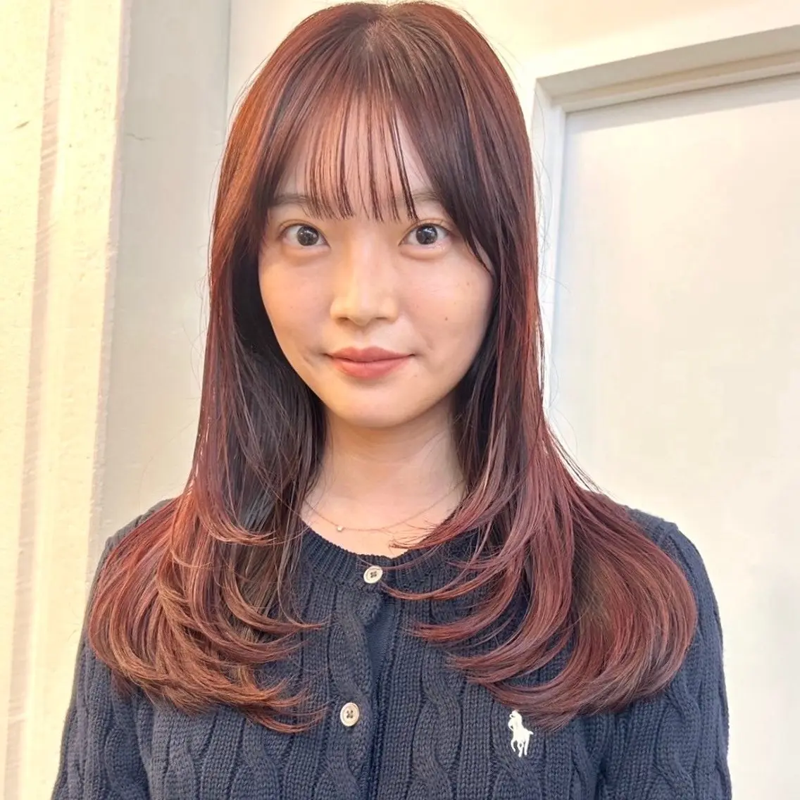 ロング カラー 🍒中川葵久美🍒 レイヤー/メンズのヘアスタイル