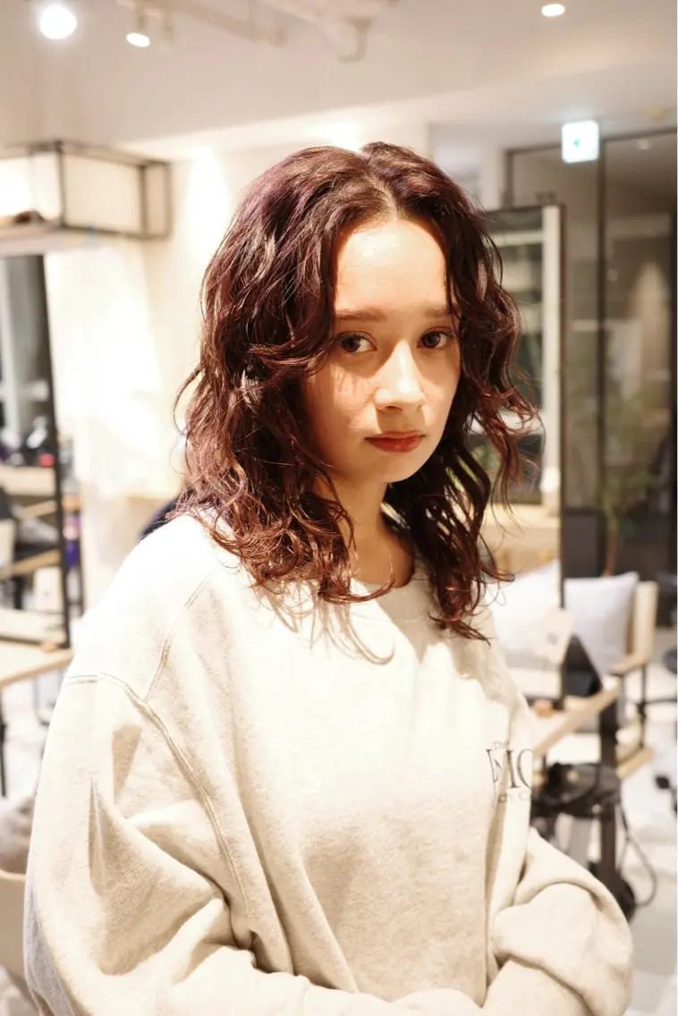 ミディアム パーマ 🌀渋谷メンズヘア 🌀河野瑠太のヘアスタイル