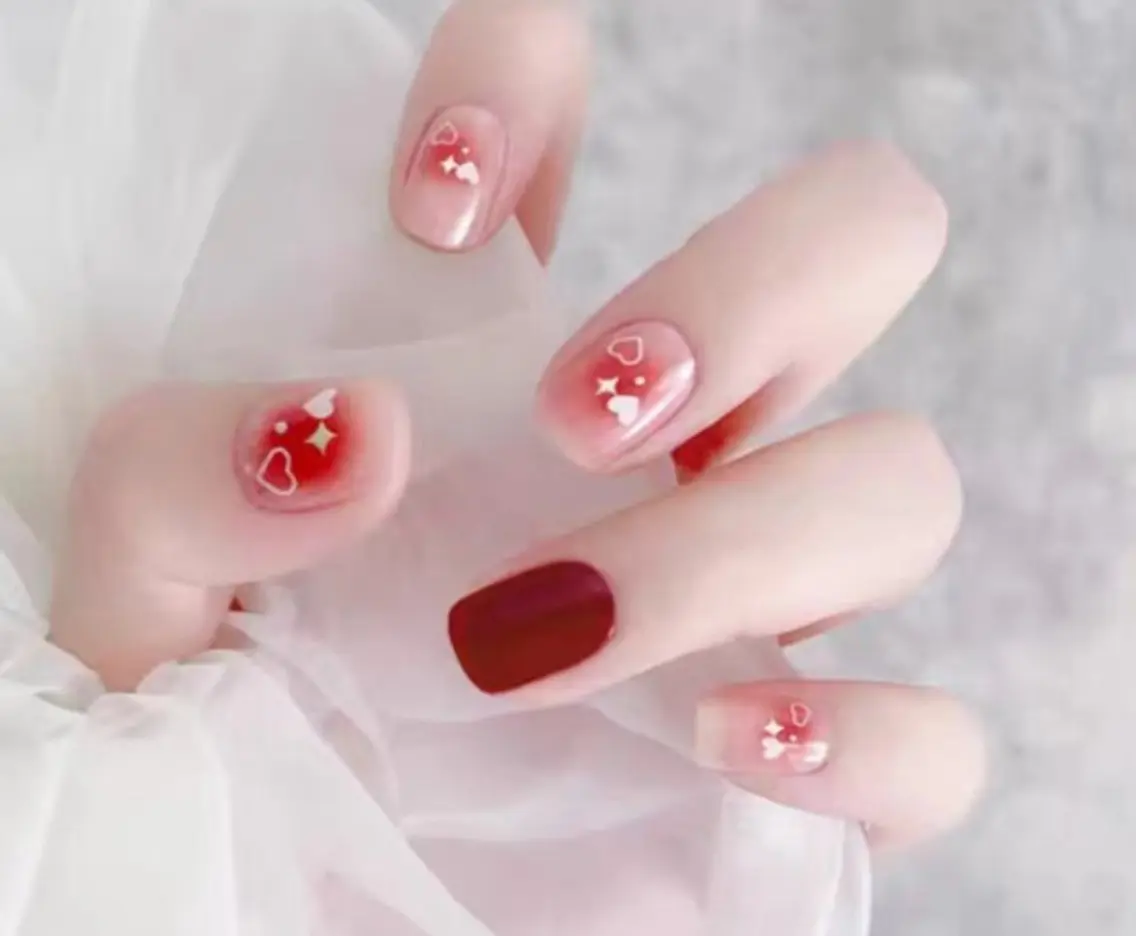 ネイル ハンドネイル H3 Nail Tsuki🦋💙のネイルデザイン