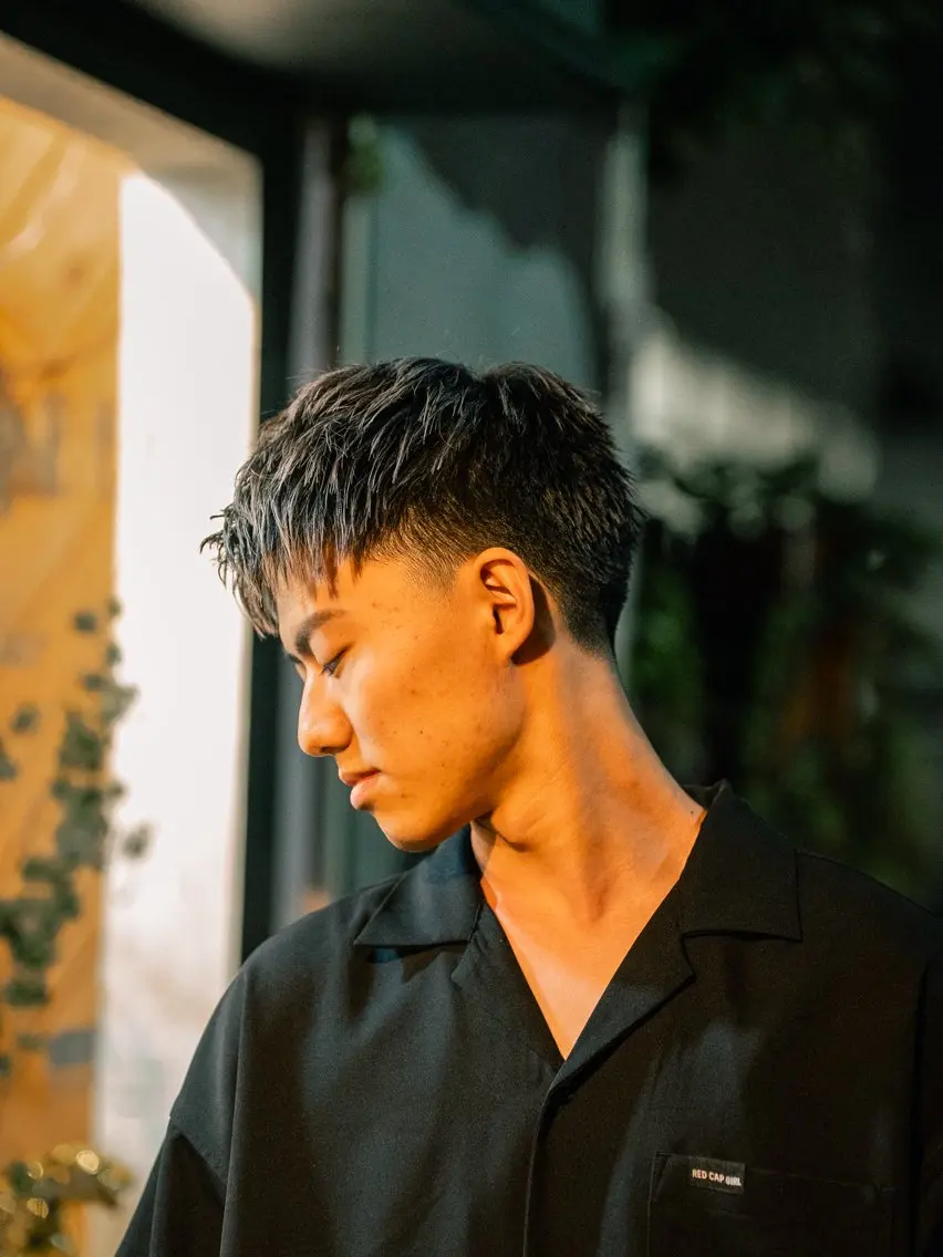 ショート カラー パーマ メンズ ショートヘア 🔗メンズサロン🔗 Kieのヘアスタイル