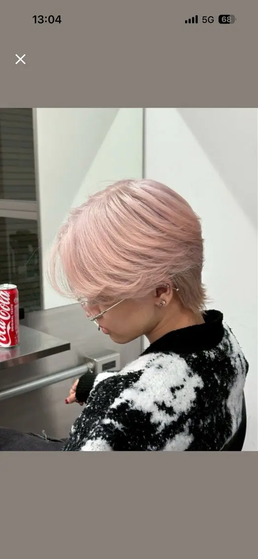 《メンズミニモ限定》メンズカット+ケアブリーチ1+カラー+トリートメント🤍の写真