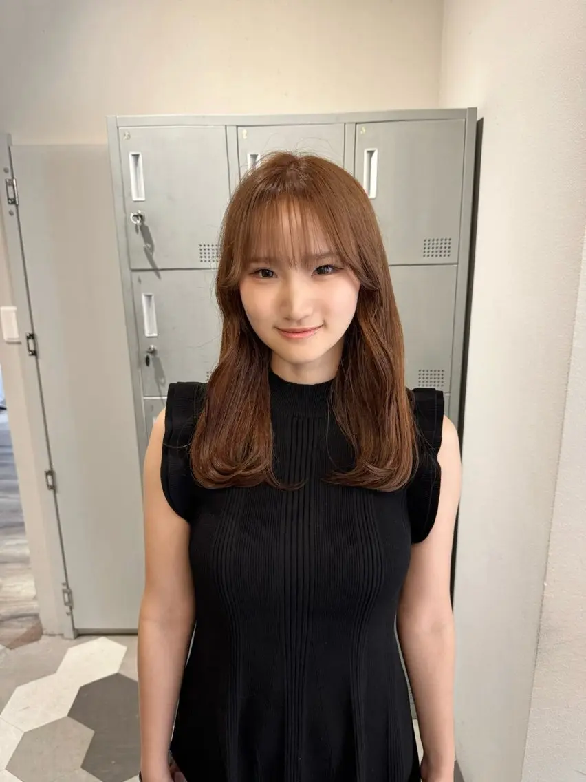 セミロング ヘアカラー 【天満1艶髪】潤艶/ 髪質改善🌹釣本竜哉のヘアスタイル