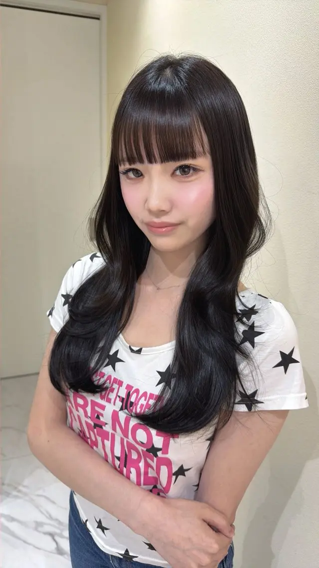 ロング カット ヘアカラー トリートメント hiyori🎀 トレンドレイヤーのヘアスタイル