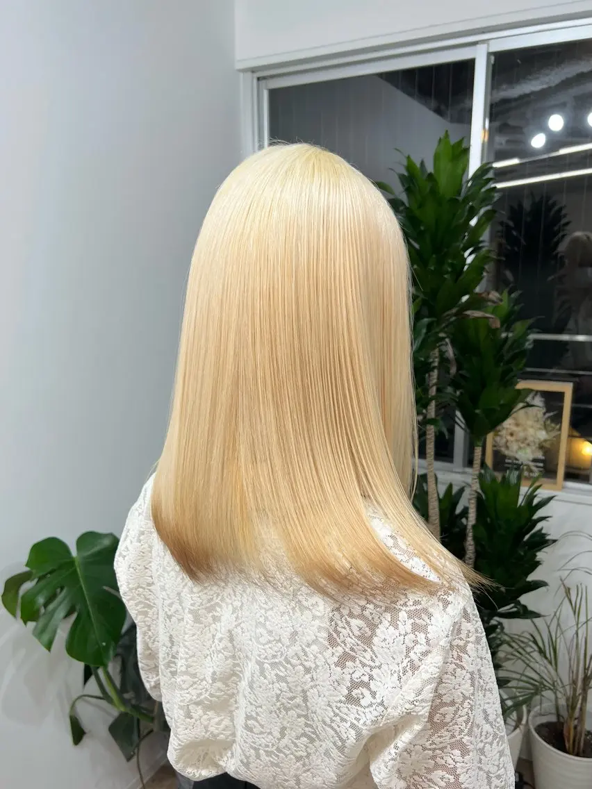 ロング カラー ベージュカラー ブリーチ ブロンド ブラウンカラー ケアブリーチ カット ヘアカラー トリートメント ブリーチ　ハイトーン 特化🌈フジタハルキのヘアスタイル