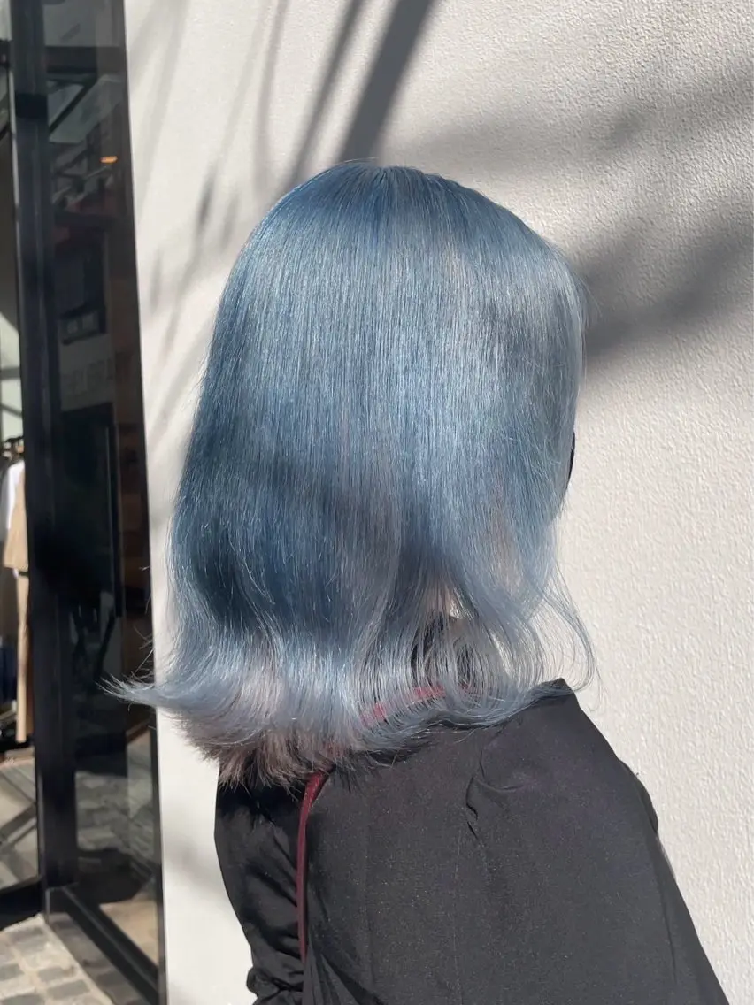 ミディアム ヘアカラー トリートメント 艶髪/ブリーチカラー 蓮のヘアスタイル
