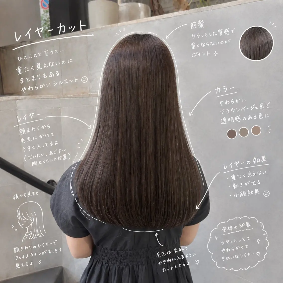 ロング 髪質改善ストレート/ 透明感カラー🥣🤍のヘアスタイル