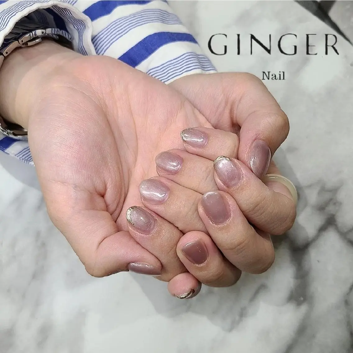 ネイル オフィスネイル ハンドネイル GINGER  斎藤舞のネイルデザイン