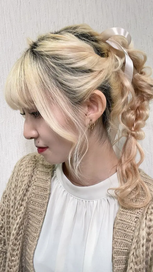 ロング ヘアアレンジ カラー/ヘアセット Nanami💗のヘアスタイル