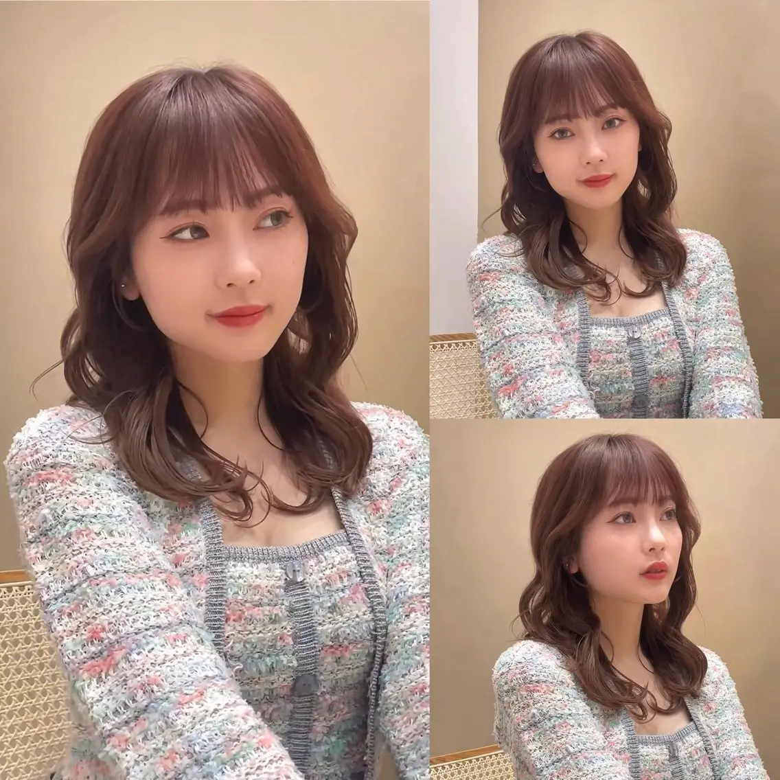 セミロング ヘアカラー トリートメント 🤍FUWARI🤍 完全個室マンツーマンのヘアスタイル