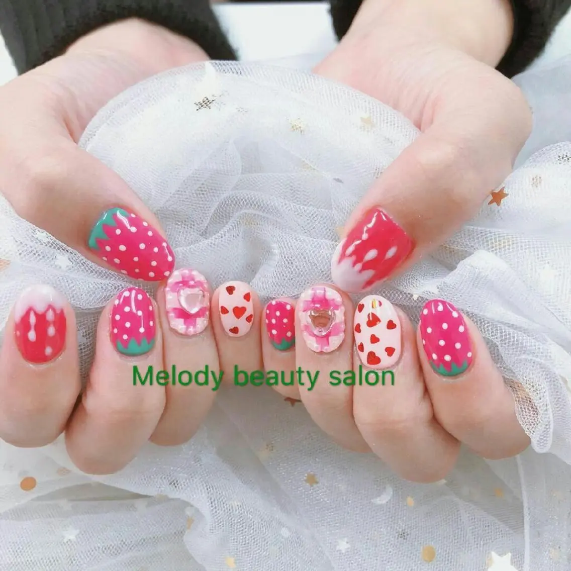 ネイル ハンドネイル Melody 3D/スカルプ専門店のネイルデザイン