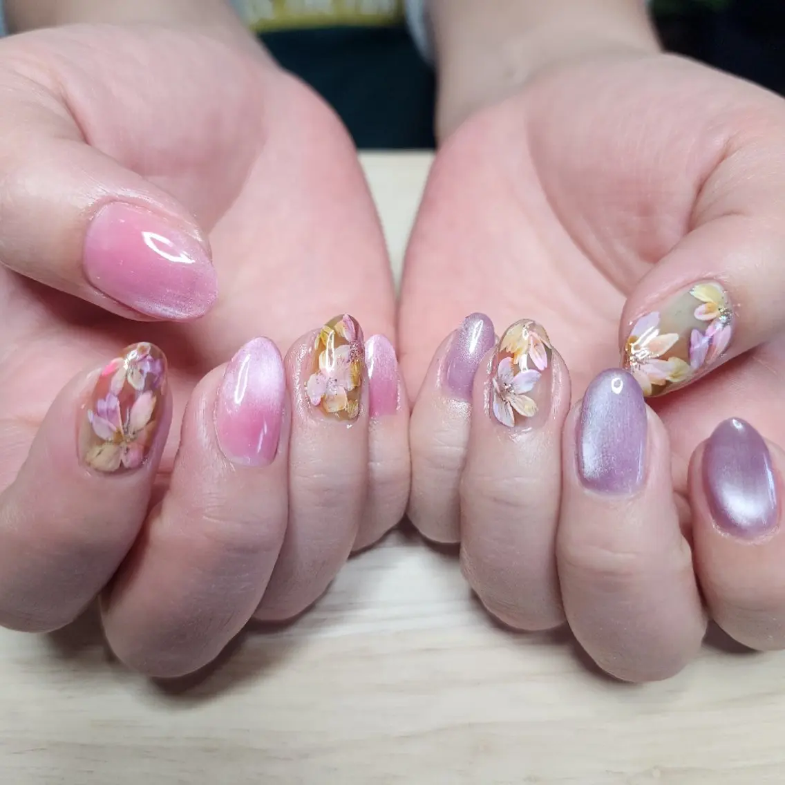 ネイル ハンドネイル eightyfour nail💚白石のネイルデザイン