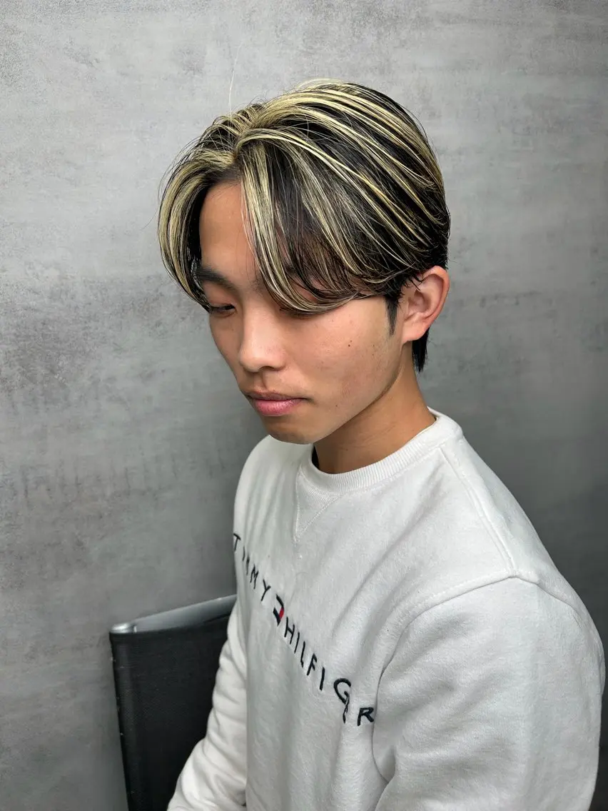 カラー メンズ 静岡 / 毛流れ特化 /下居真大のヘアスタイル