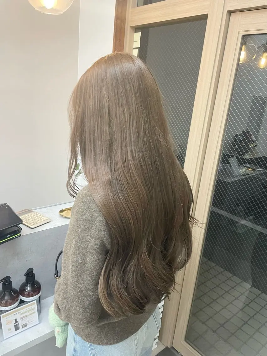 【Wカラー🍒ྀི】ブリーチなしWカラー＋髪質改善トリートメントの写真