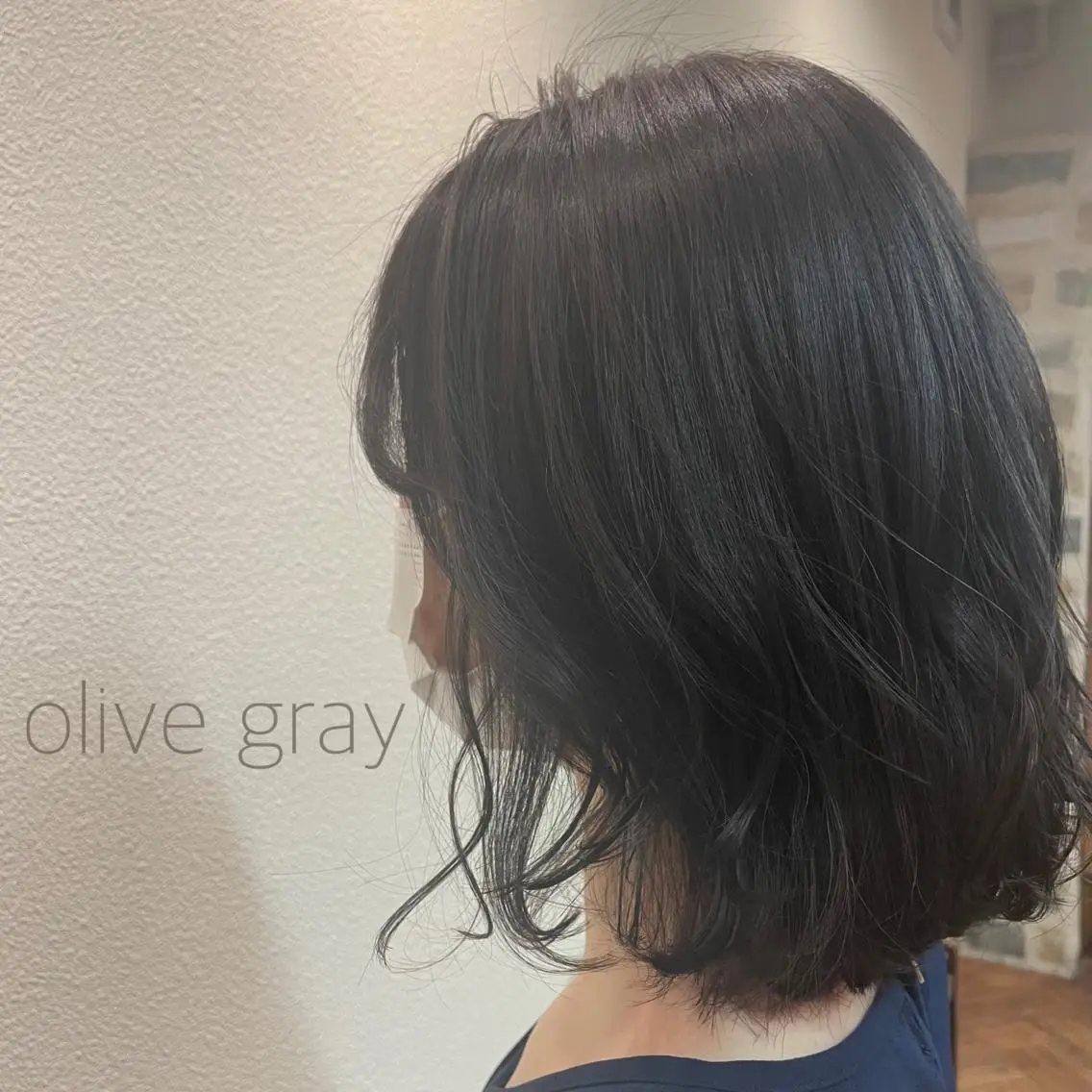 ミディアム カラー 透明感カラー オリーブカラー 𓂃megu‪𓂃 森野めぐみのヘアスタイル