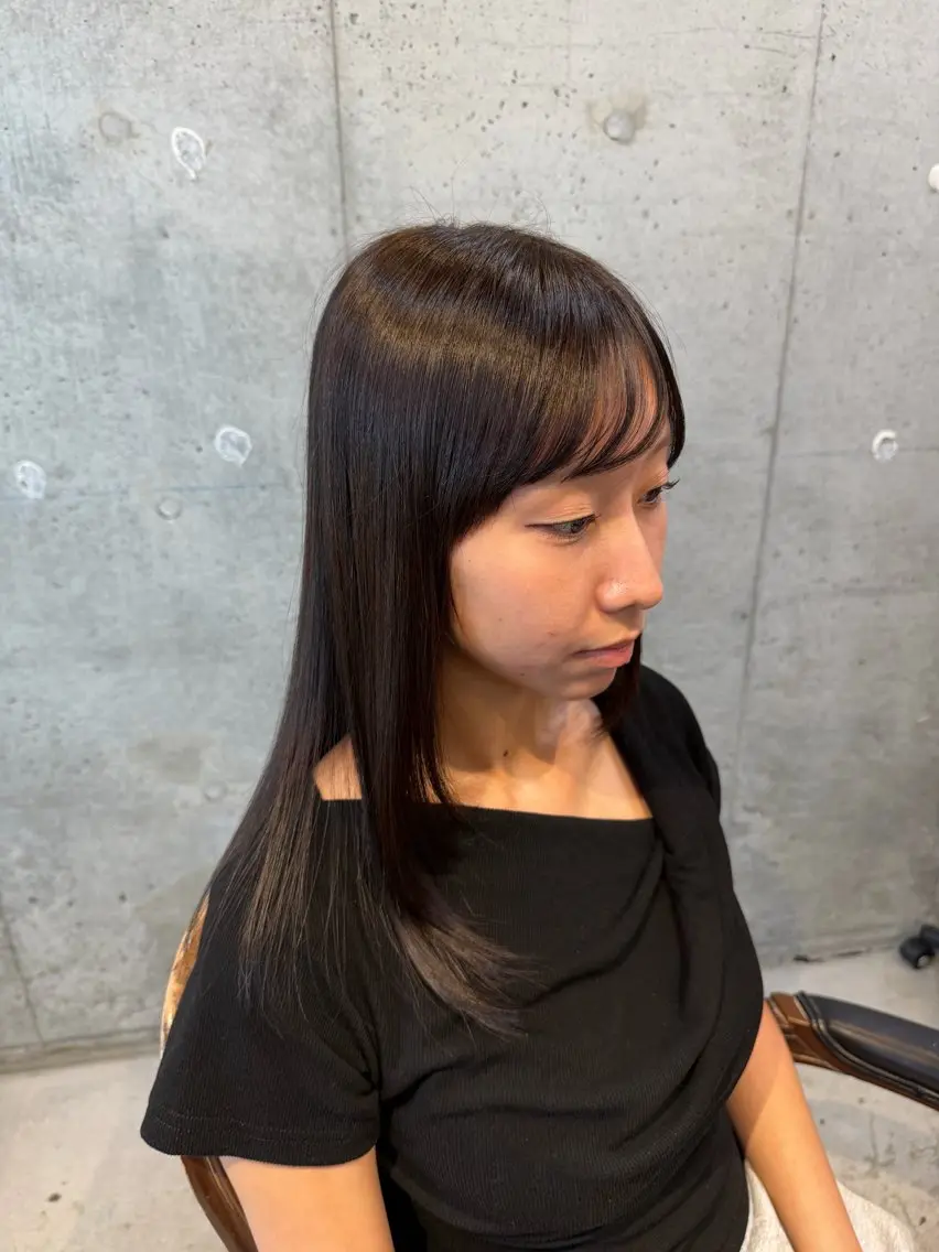 セミロング カラー ヘアアレンジ ブラウンカラー ダークブラウン カット ヘアカラー トリートメント 🍀Ryosuke 🍀のヘアスタイル