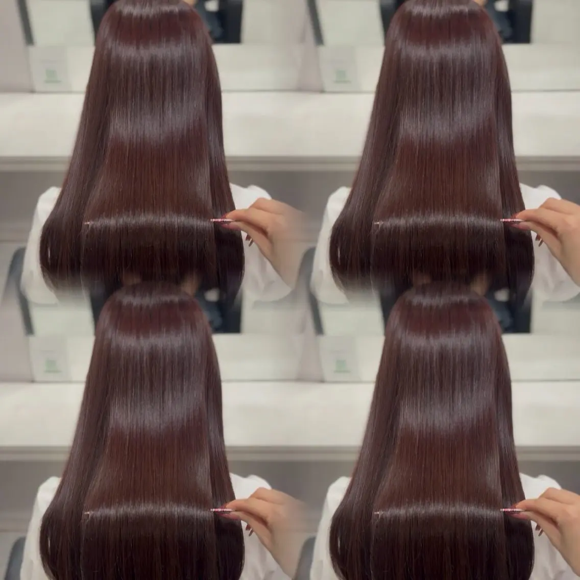 ロング カラー ヘアカラー トリートメント 🦋REISA🦋 エクステ×ハイトーンのヘアスタイル