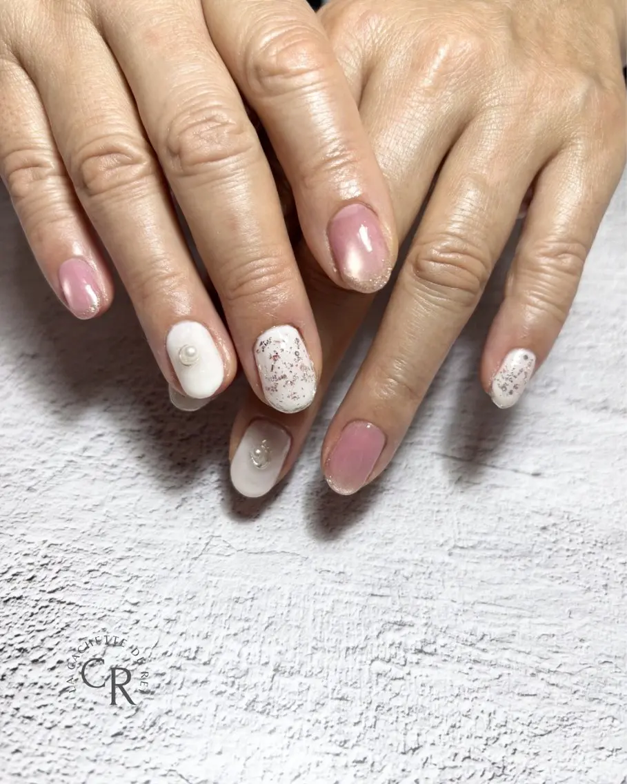 ネイル ピンク ラカシェットデ レイのネイルデザイン