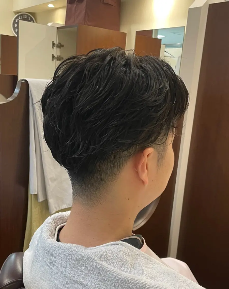 ショート パーマ メンズ 西野 銀座マツナガ有楽町店のヘアスタイル