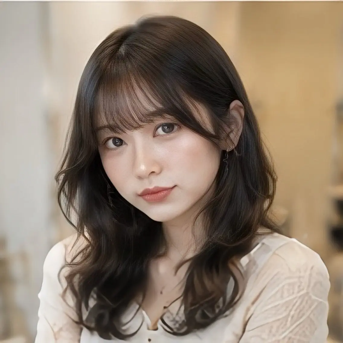 ロング 縮毛矯正/レイヤー/ 前髪カット/おばかんのヘアスタイル