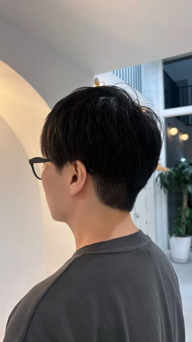 ショート メンズ マッシュ シースルーマッシュ 彦坂 柚羽のヘアスタイル