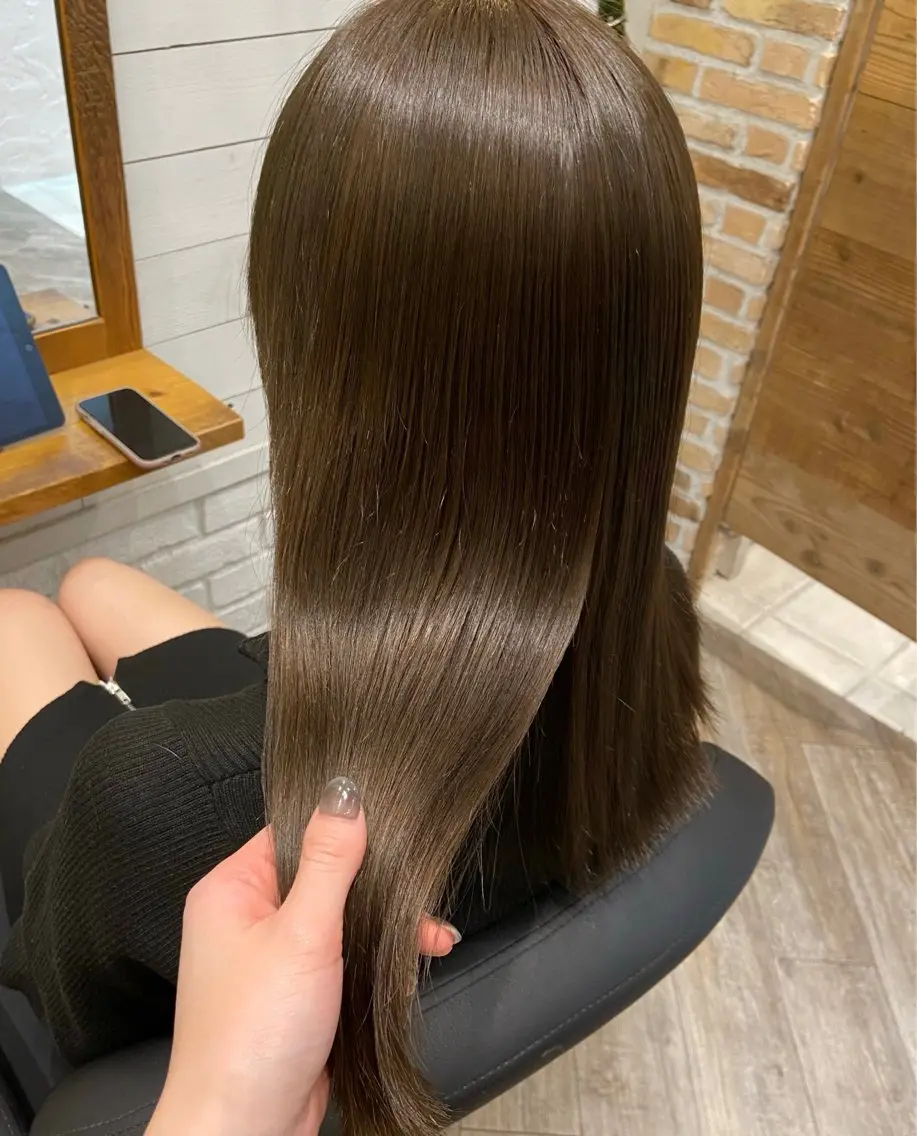 ロング カラー ベージュカラー グレージュ オリーブベージュ オリーブカラー オリーブグレージュ 🌟アレンジが似合う カラー🌟Rumiのヘアスタイル